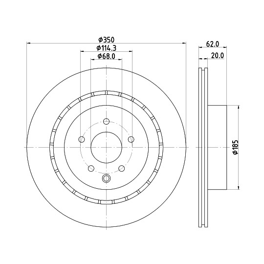 8DD 355 122-261 - Brake Disc 