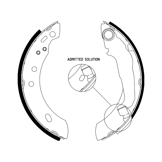 8DB 355 001-541 - Brake Shoe Set 