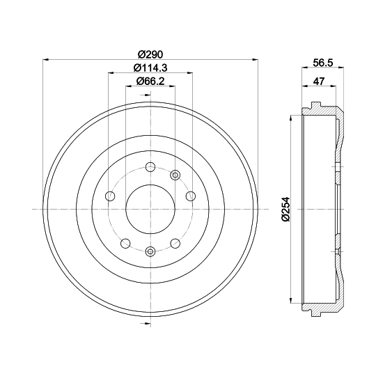 8DT 355 300-901 - Brake Drum 