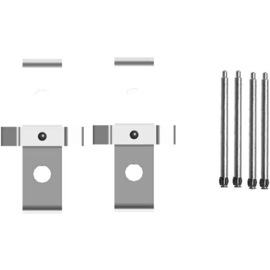 8DZ 355 205-021 - Lisakomplekt, ketaspiduriklotsid 