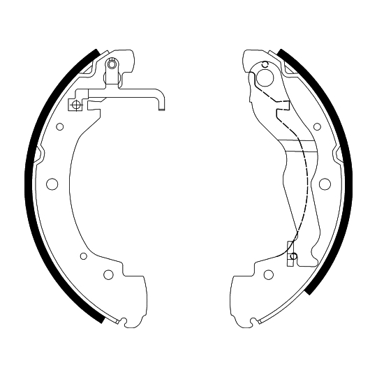 8DB 355 001-281 - Brake Shoe Set 