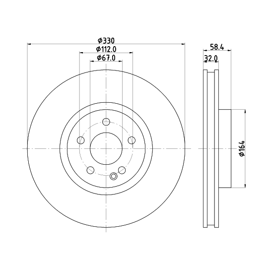 8DD 355 123-501 - Brake Disc 