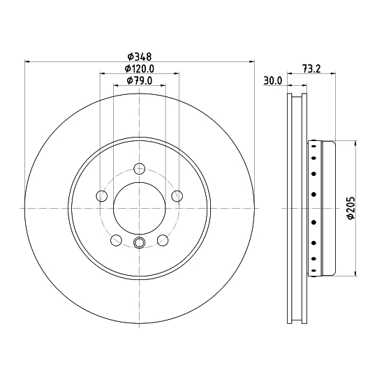 8DD 355 120-751 - Brake Disc 