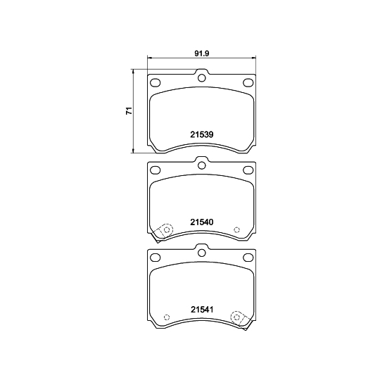 8DB 355 006-481 - Brake Pad Set, disc brake 