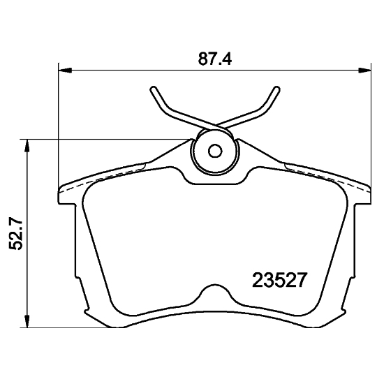 8DB 355 009-511 - Piduriklotsi komplekt,ketaspidur 