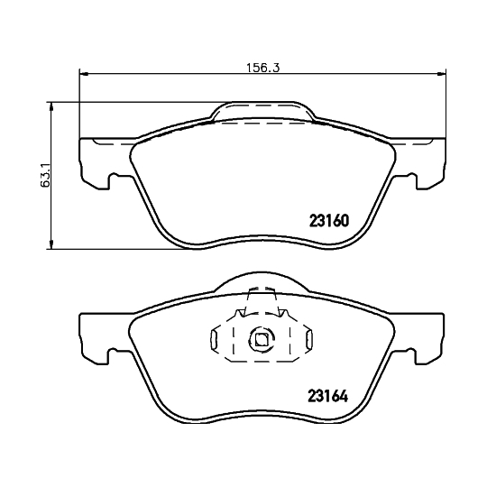 8DB 355 010-911 - Piduriklotsi komplekt,ketaspidur 