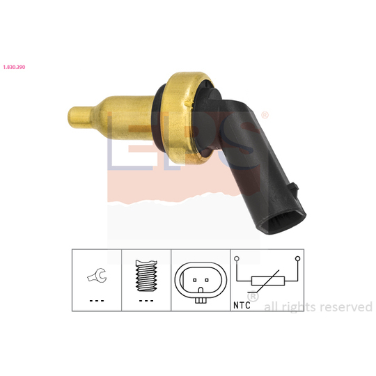 1.830.390 - Sensor, kylmedietemperatur 