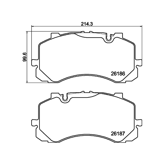 8DB 355 040-241 - Brake Pad Set, disc brake 