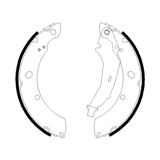 8DA 355 051-311 - Brake Shoe Set 