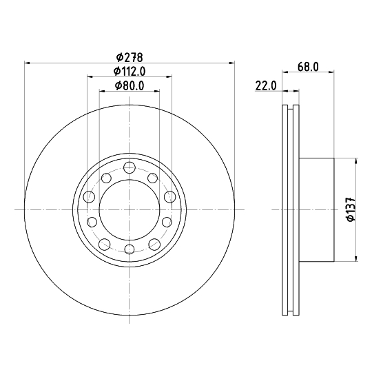 8DD 355 100-401 - Brake Disc 