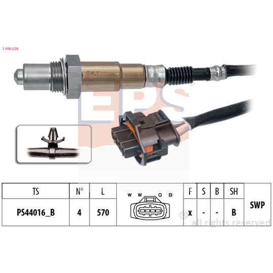 1.998.538 - Lambda Sensor 