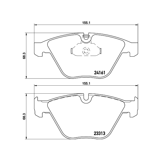 8DB 355 015-601 - Brake Pad Set, disc brake 