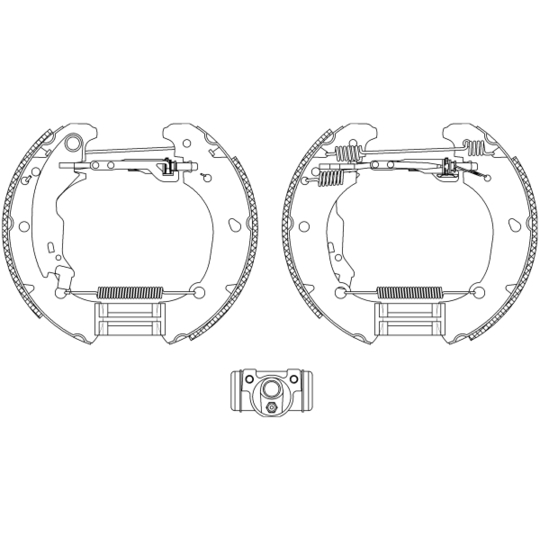 8DB 355 004-481 - Bromsbackar, sats 