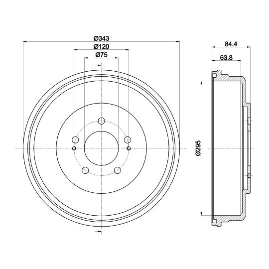 8DT 355 301-871 - Piduritrummel 