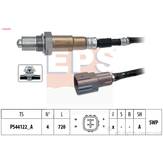 1.998.600 - Lambda Sensor 