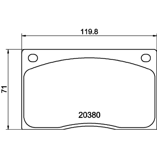 8DB 355 009-611 - Brake Pad Set, disc brake 