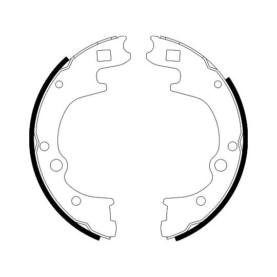 8DB 355 002-111 - Brake Shoe Set 