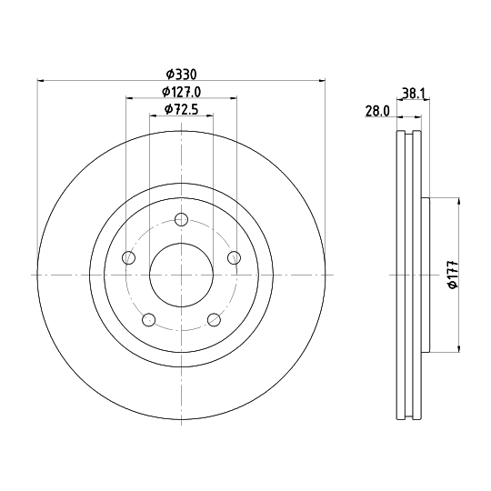 8DD 355 123-151 - Brake Disc 