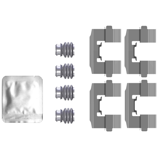 8DZ 355 205-761 - Lisakomplekt, ketaspiduriklotsid 