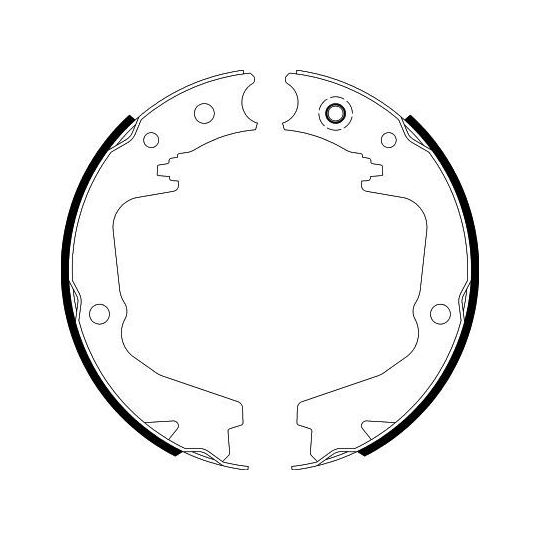 8DA 355 051-141 - Brake Shoe Set, parking brake 