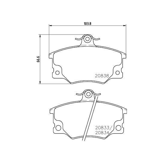 8DB 355 005-961 - Brake Pad Set, disc brake 