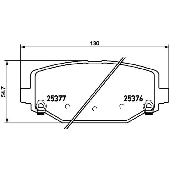 8DB 355 020-311 - Brake Pad Set, disc brake 