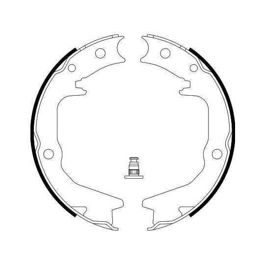 8DA 355 050-631 - Brake Shoe Set, parking brake 