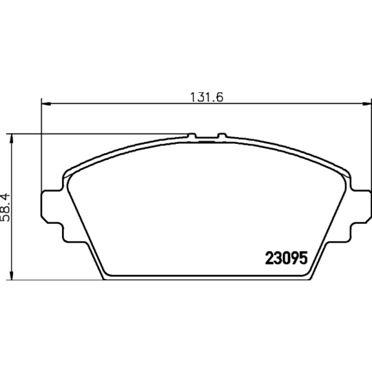 8DB 355 011-951 - Brake Pad Set, disc brake 