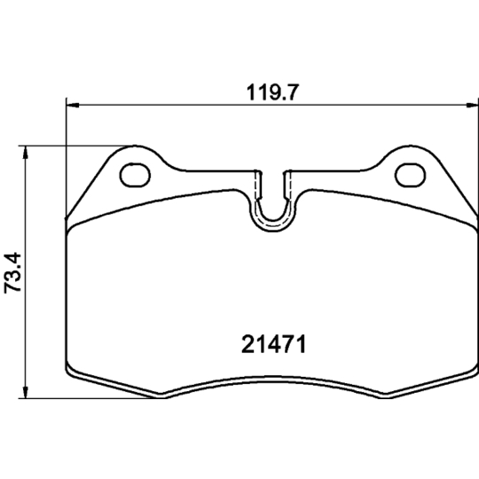 8DB 355 018-211 - Brake Pad Set, disc brake 