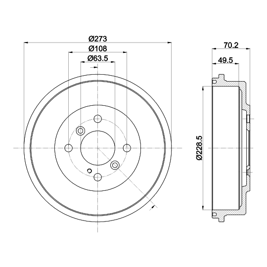 8DT 355 303-001 - Piduritrummel 