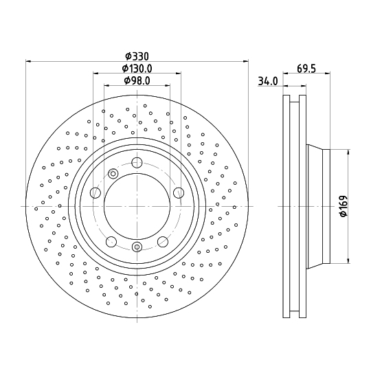 8DD 355 128-571 - Brake Disc 