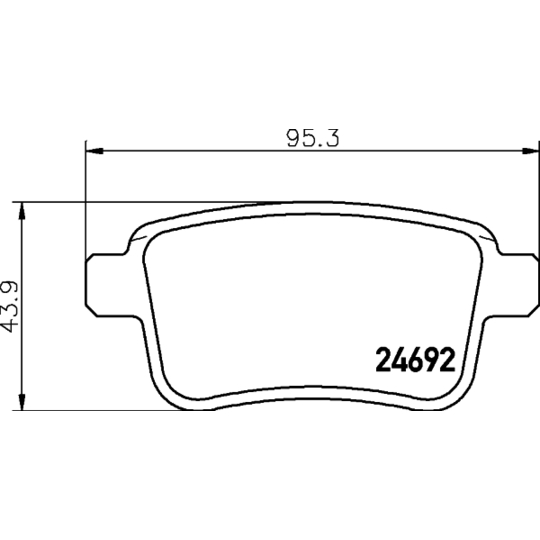 8DB 355 020-641 - Brake Pad Set, disc brake 