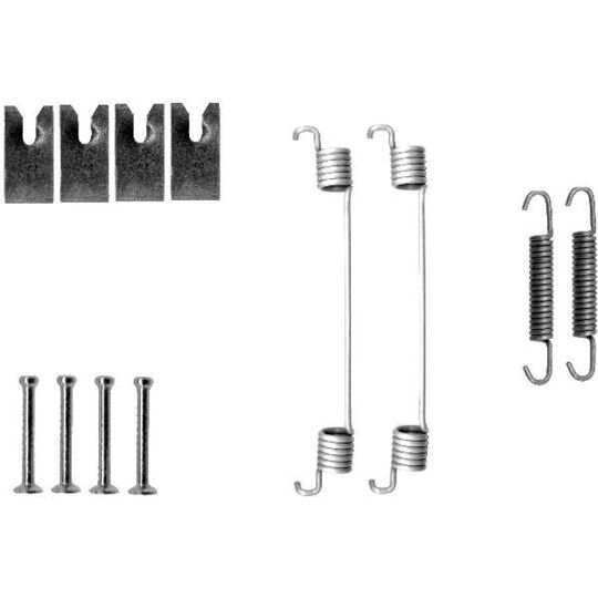 8DZ 355 200-701 - Tillbehörssats, bromsbackar 