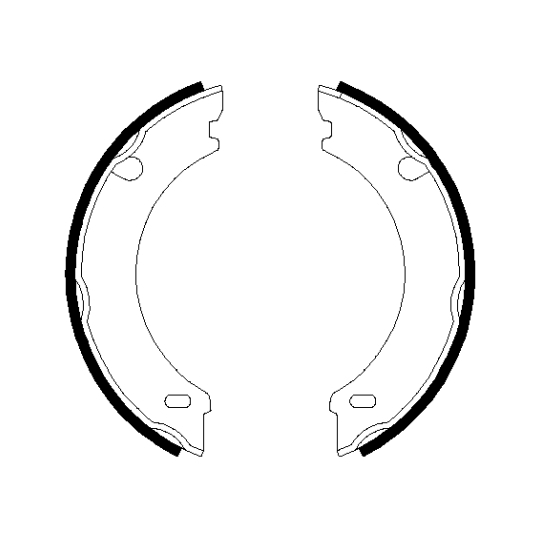 8DA 355 050-371 - Brake Shoe Set, parking brake 