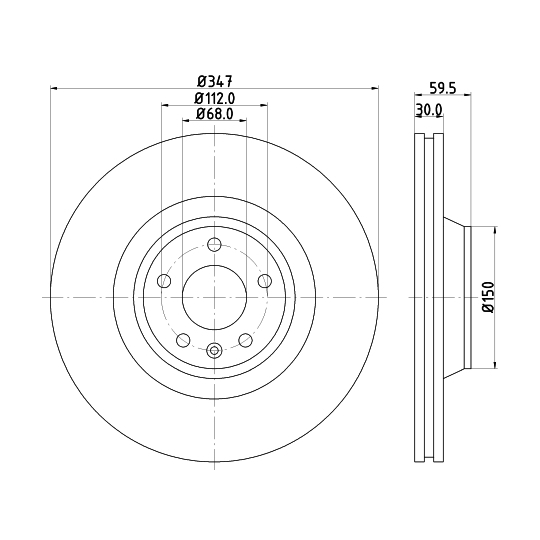 8DD 355 128-311 - Brake Disc 