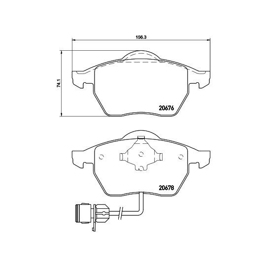 8DB 355 007-461 - Brake Pad Set, disc brake 