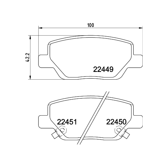 8DB 355 025-861 - Piduriklotsi komplekt,ketaspidur 