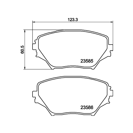 8DB 355 009-741 - Brake Pad Set, disc brake 