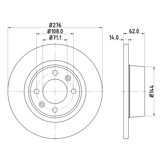 8DD 355 107-851 - Brake Disc 