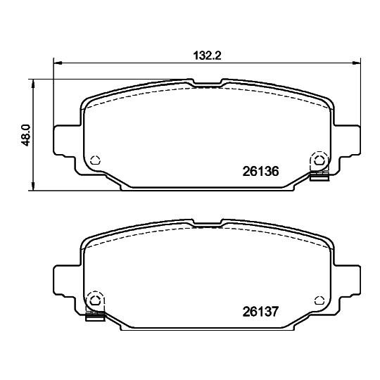 8DB 355 040-251 - Brake Pad Set, disc brake 