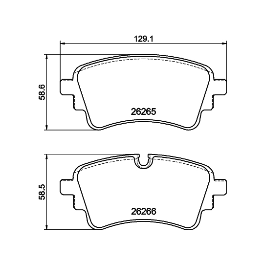 8DB 355 040-941 - Brake Pad Set, disc brake 