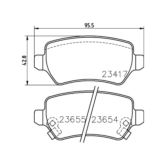 8DB 355 018-781 - Brake Pad Set, disc brake 