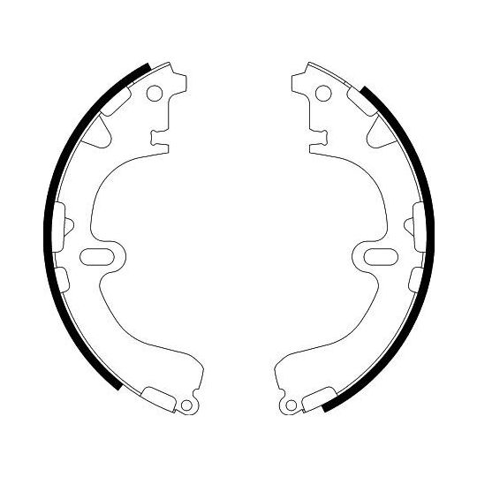 8DB 355 000-241 - Bromsbackar, sats 