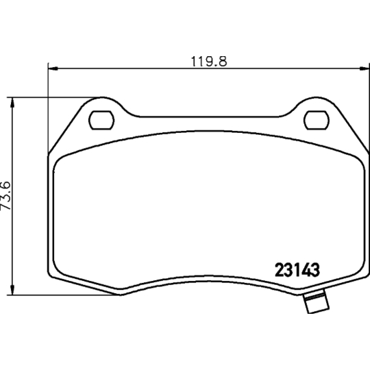 8DB 355 014-461 - Brake Pad Set, disc brake 