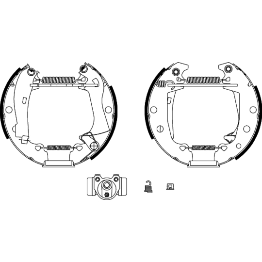 8DB 355 003-621 - Brake Shoe Set 