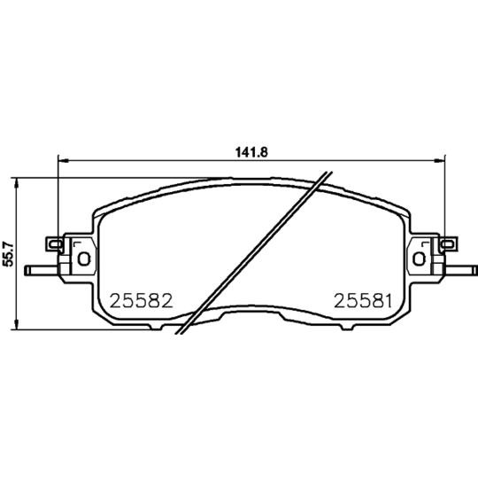 8DB 355 023-321 - Brake Pad Set, disc brake 