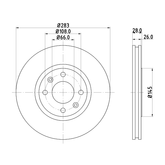 8DD 355 105-051 - Brake Disc 