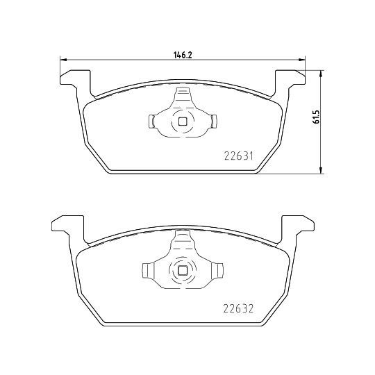 8DB 355 032-951 - Brake Pad Set, disc brake 