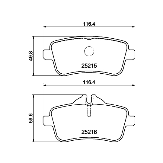 8DB 355 019-841 - Brake Pad Set, disc brake 