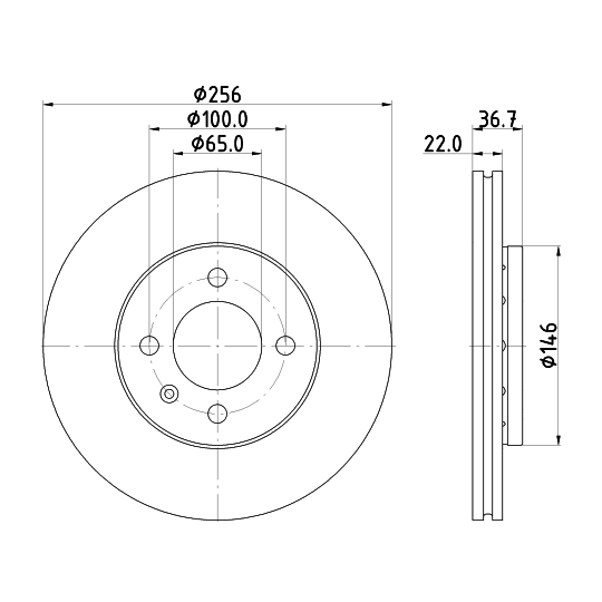 8DD 355 125-391 - Brake Disc 